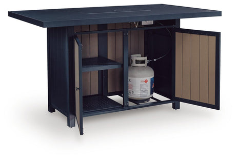 East Beach Outdoor Bar Table with Fire Pit - PCP587-665