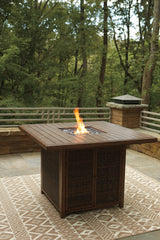 Paradise Trail Bar Table with Fire Pit - P750-665