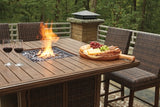 Paradise Trail Outdoor Counter Height Dining Table with 6 Barstools - P750P6