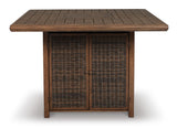 Paradise Trail Bar Table with Fire Pit - P750-665