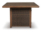 Paradise Trail Bar Table with Fire Pit - P750-665