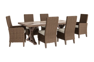 Beachcroft Outdoor Dining Table with 6 Chairs - P791P2