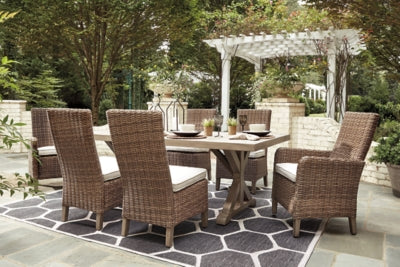 Beachcroft Outdoor Dining Table with 6 Chairs - P791P2