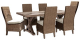 Beachcroft Outdoor Dining Table with 6 Chairs - P791P1