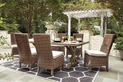 Beachcroft Outdoor Dining Table with 6 Chairs - P791P1