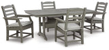 Visola Outdoor Dining Table with 4 Chairs - P802P4