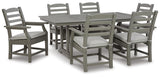 Visola Outdoor Dining Table with 6 Chairs - P802P3