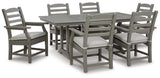 Visola Outdoor Dining Table with 6 Chairs - P802P3