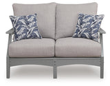 Cove Beach Outdoor Loveseat with Cushion - PCP803-835