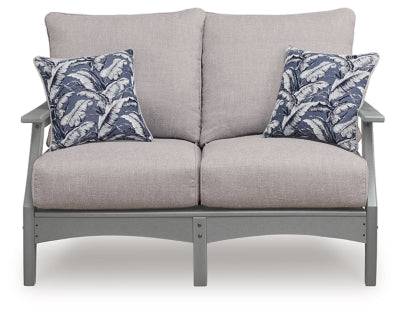 Cove Beach Outdoor Loveseat with Cushion - PCP803-835