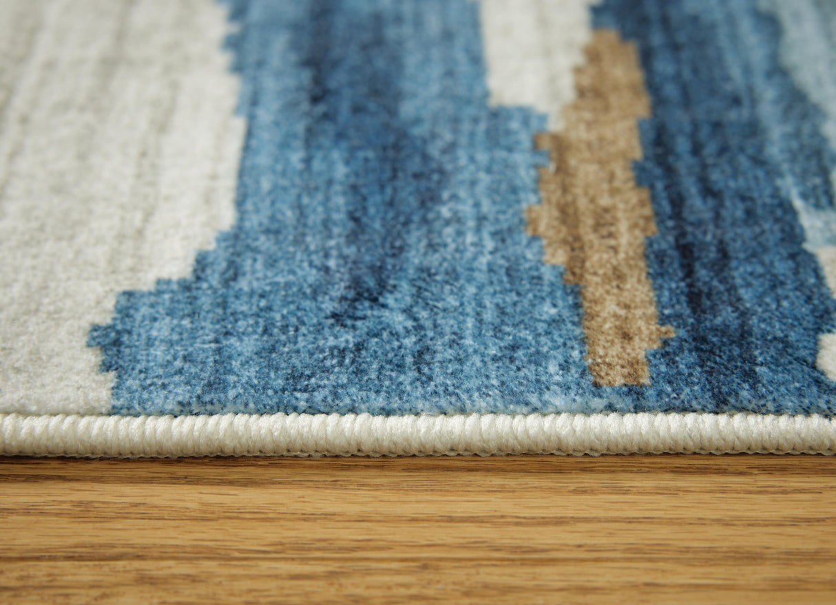Vinlett 8' x 10' Washable Rug - R407041