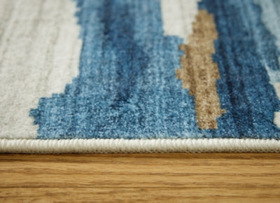 Vinlett 8' x 10' Washable Rug - R407041
