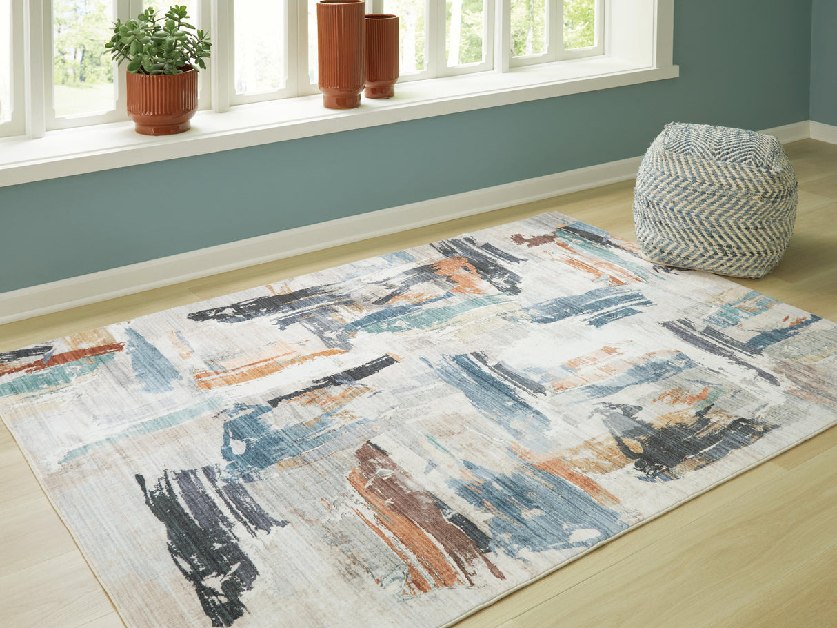 Hessland 8' x 10' Washable Rug - R407051