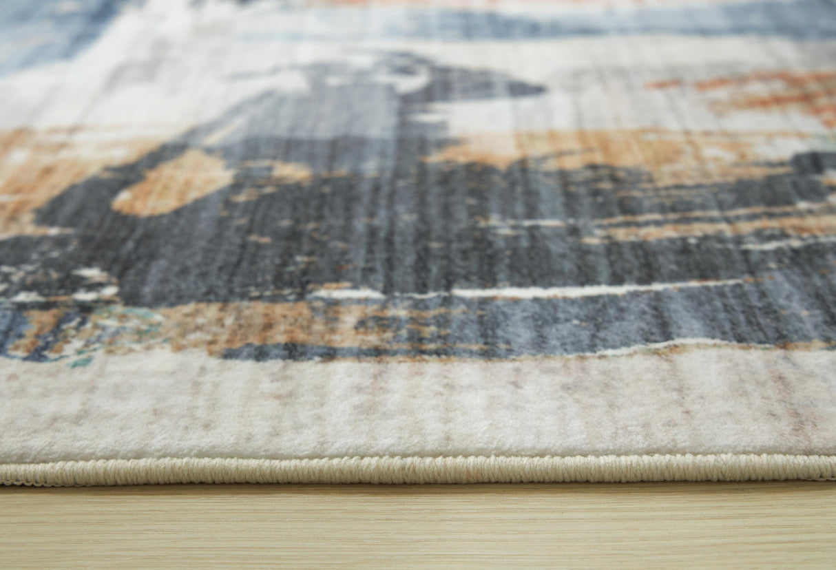 Hessland 8' x 10' Washable Rug - R407051