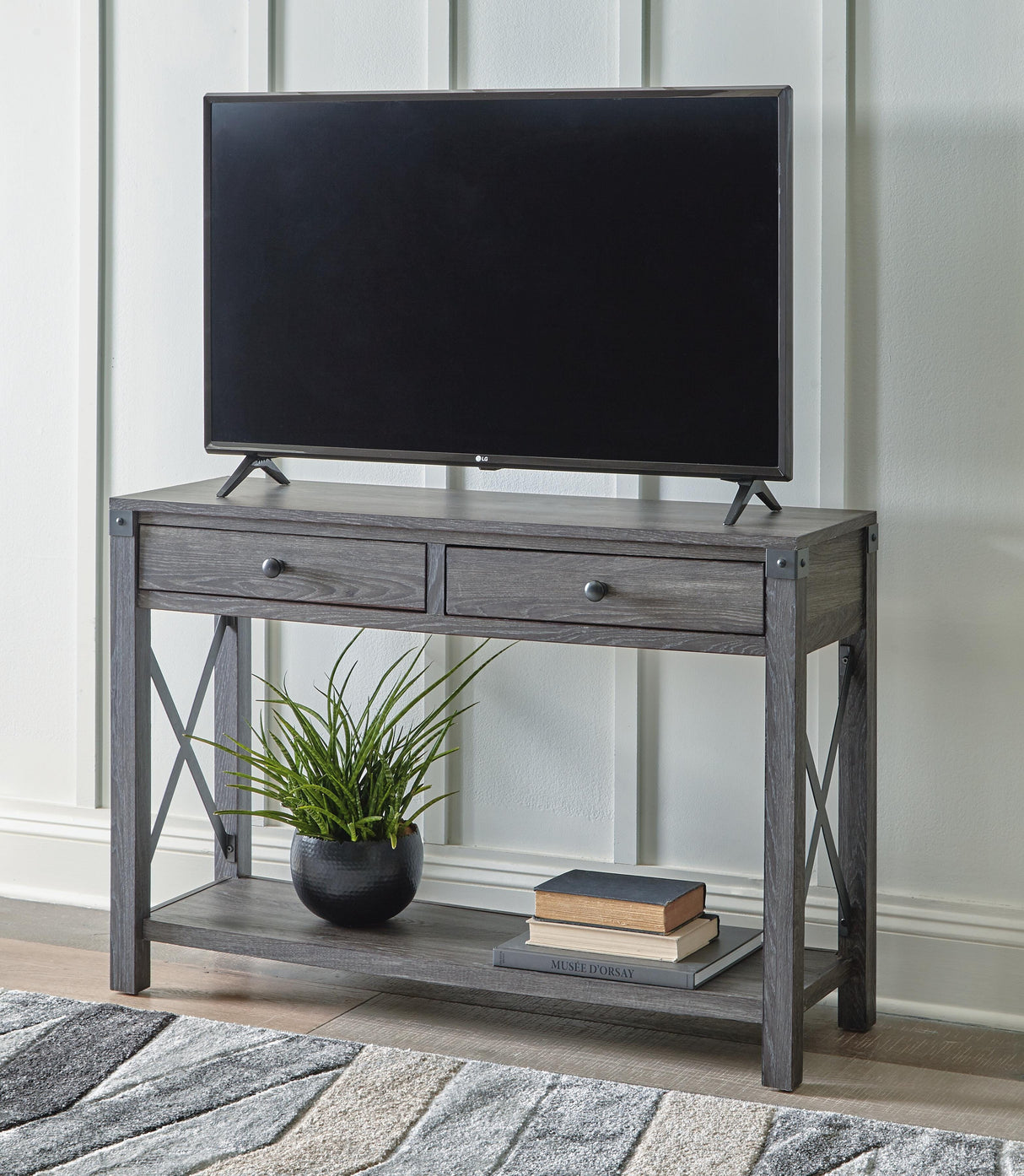 Freedan Lift-top Coffee Table, 2 End Tables and Console - T175T2