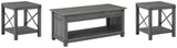Freedan Coffee Table and 2 End Tables - T175T1