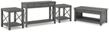 Freedan Lift-top Coffee Table, 2 End Tables and Console - T175T2