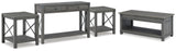 Freedan Lift-top Coffee Table, 2 End Tables and Console - T175T2