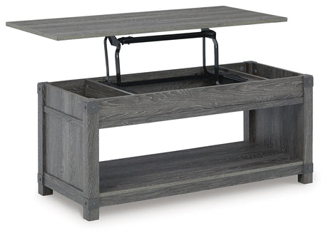 Freedan Lift-top Coffee Table, 2 End Tables and Console - T175T2