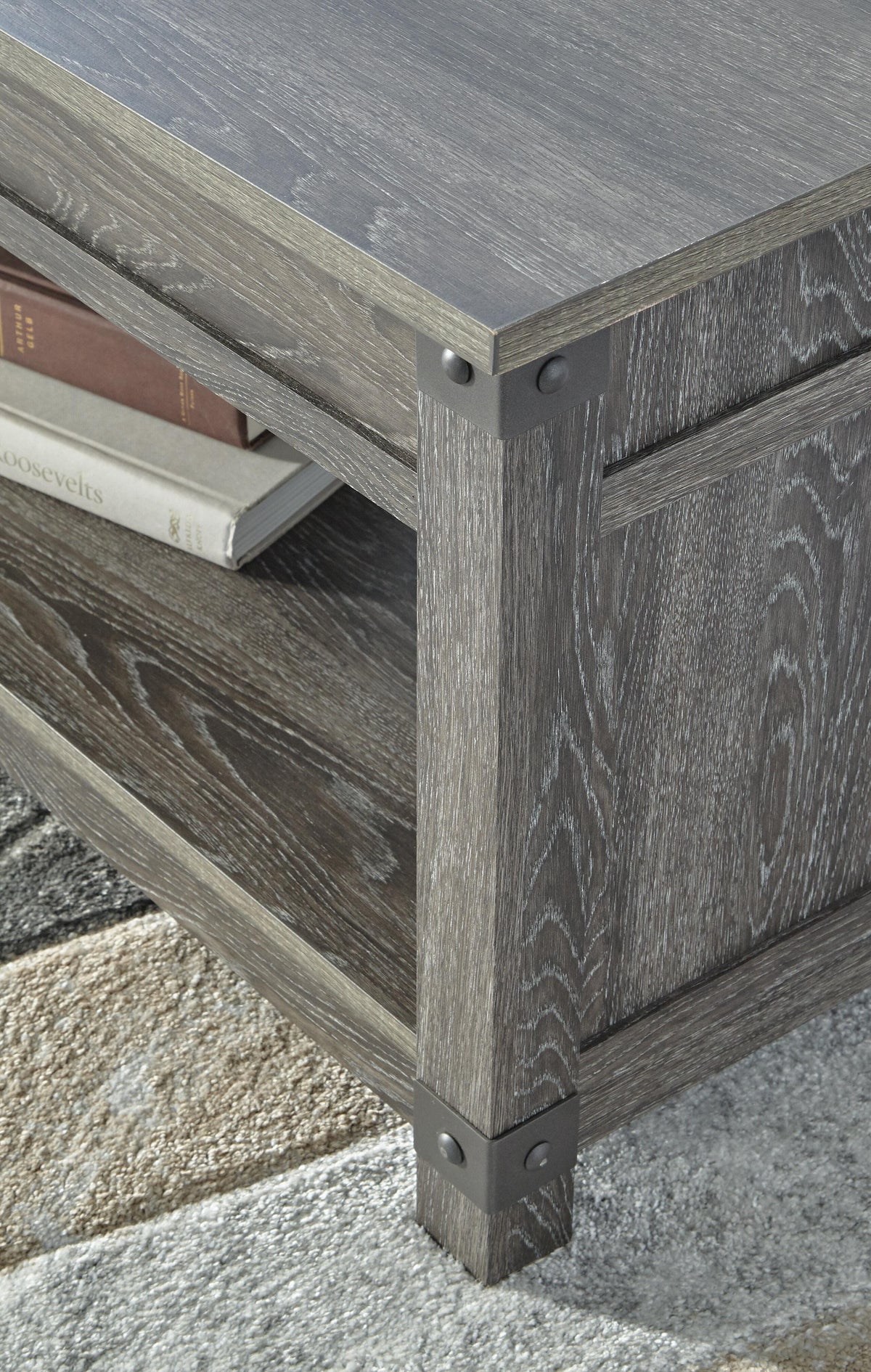 Freedan Lift-top Coffee Table, 2 End Tables and Console - T175T2