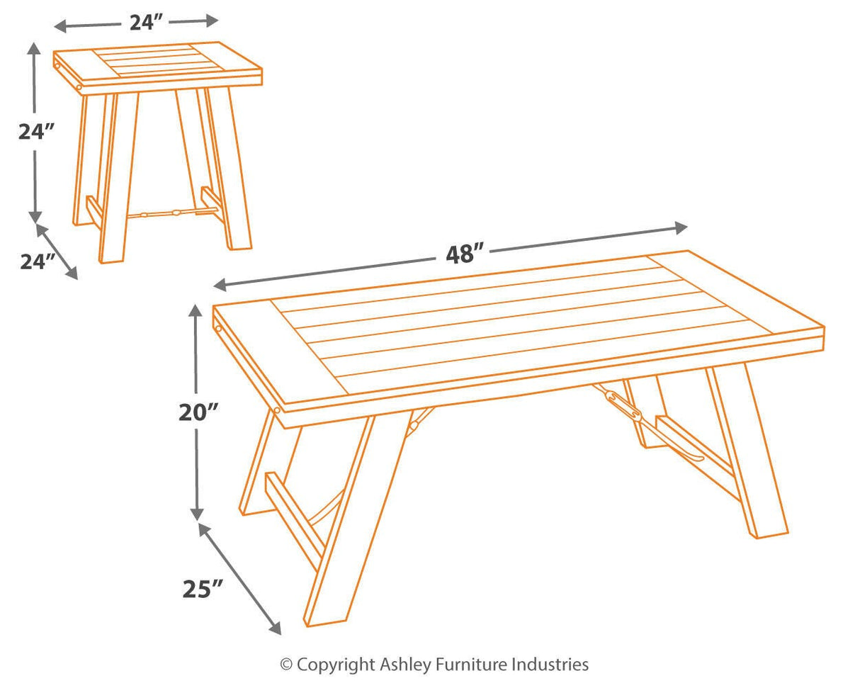 Noorbrook Table (Set of 3) - T351-13