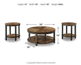 Roybeck Table (Set of 3) - T411-13