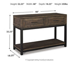 Johurst Sofa/Console Table - T444-4