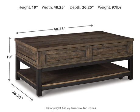Johurst Lift-top Coffee Table and 2 End Tables - T444T1