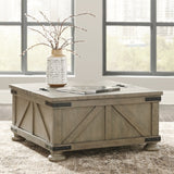 Aldwin Coffee Table With Storage - T457-20