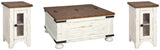 Wystfield Coffee Table and 2 Chairside End Tables - T459T2