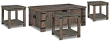 Hollum Coffee Table and 3 End Tables - T466T2