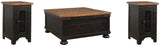 Valebeck Coffee Table and 2 Chairside End Tables - T468T1