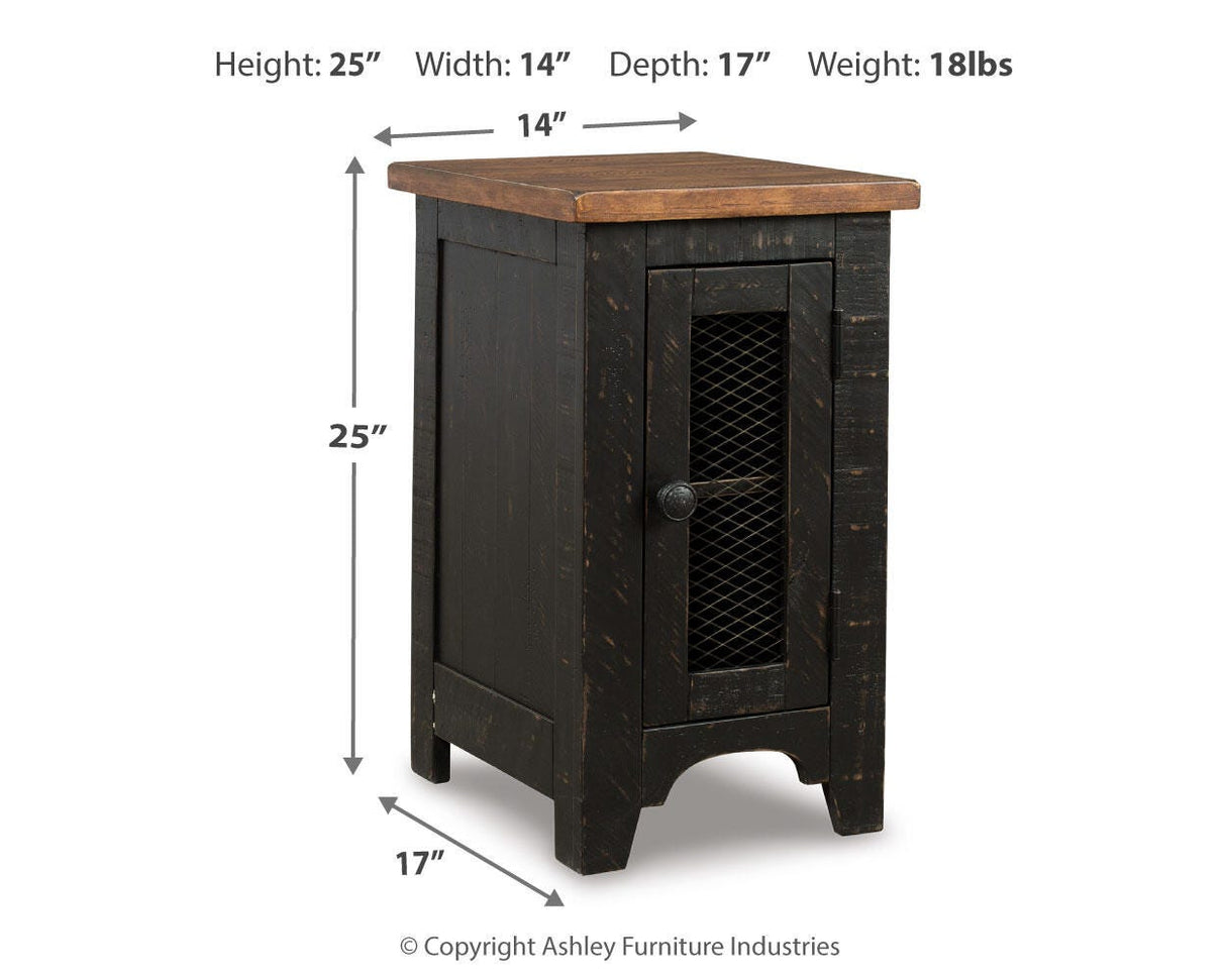 Valebeck Coffee Table and 2 Chairside End Tables - T468T1