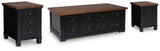 Wildenauer Lift-top Coffee Table and 2 Chairside End Tables - T664T1