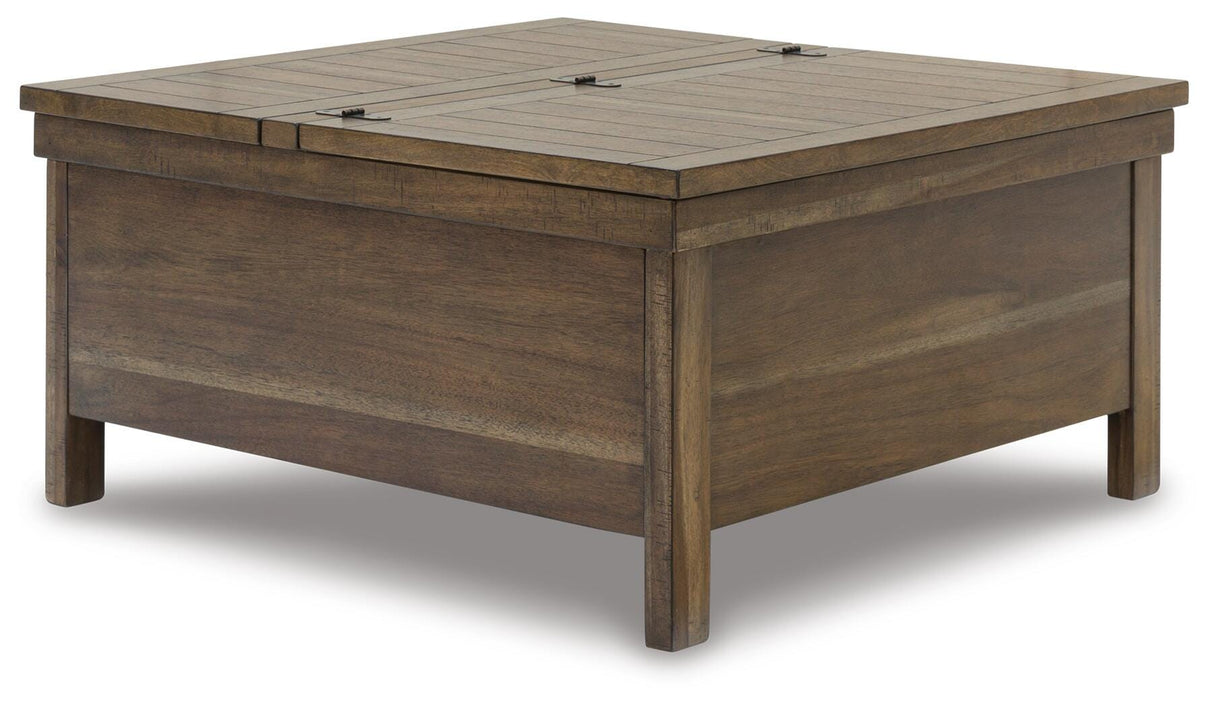 Moriville Lift-top Coffee Table and 2 Chairside End Tables - T731T2