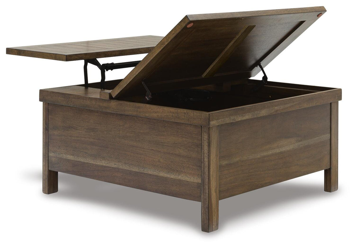 Moriville Lift-top Coffee Table and 2 Chairside End Tables - T731T2
