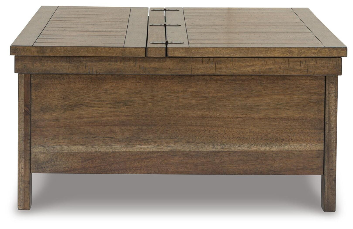 Moriville Lift-top Coffee Table and 2 Chairside End Tables - T731T2