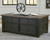 Tyler Creek Coffee Table and 2 Chairside End Tables - T736T1