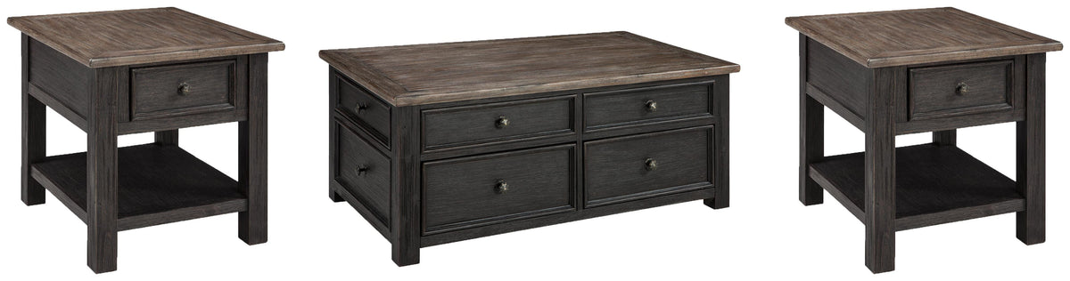 Tyler Creek Coffee Table and 2 End Tables - T736T2