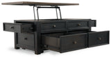 Tyler Creek Coffee Table and 2 End Tables with Console - T736T3
