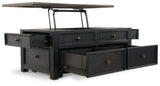 Tyler Creek Coffee Table and 2 End Tables with Console - T736T3