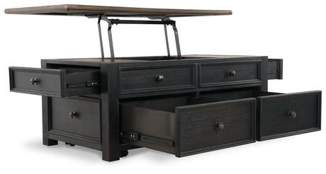 Tyler Creek Coffee Table and 2 End Tables with Console - T736T3