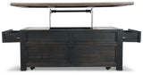 Tyler Creek Coffee Table and 2 End Tables with Console - T736T3
