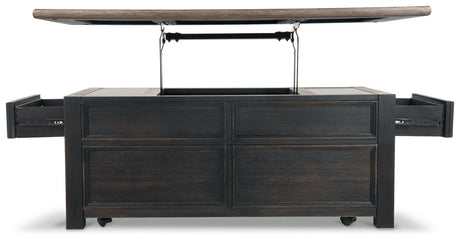 Tyler Creek Coffee Table and 2 End Tables with Console - T736T3