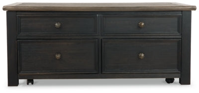 Tyler Creek Coffee Table and 2 End Tables with Console - T736T3