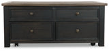 Tyler Creek Coffee Table and 2 End Tables with Console - T736T3