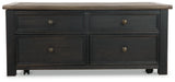 Tyler Creek Coffee Table and 2 End Tables with Console - T736T3