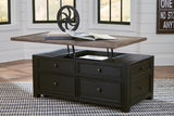 Tyler Creek Coffee Table with Lift Top - T736-20