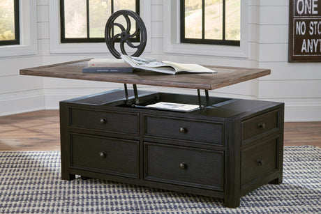 Tyler Creek Coffee Table with Lift Top - T736-20