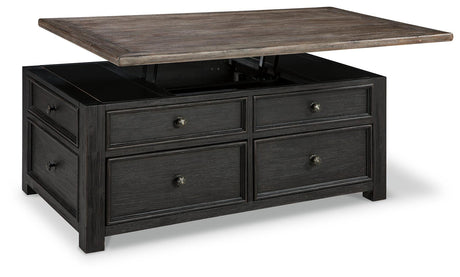 Tyler Creek Coffee Table and 2 End Tables with Console - T736T3